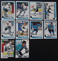 1993-94 Upper Deck Series 1 San Jose Sharks Team Set 10 Hockey Cards No #72 - £1.96 GBP