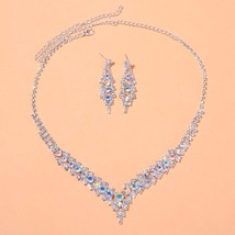 Stonefans Crystal Necklace Sets for Women Vintage Jewelry Bride Wedding Accessor - £24.46 GBP
