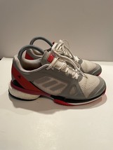 adidas Stella McCartney Barricade Boost Mid Grey Red Sneakers Size 6 - $31.00