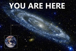 You Are Here Galaxy Retro Solar System Human Earth Location In The Universe - £31.22 GBP