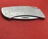 zippo pocket knife with engraved forest scene, deer - $74.21