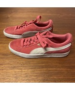 Puma Classic Suede Shoes Womans Size 8.5 Sneakers Red Shoes KG 355462 60 - $27.14 CAD