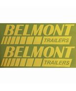 OEM Belmont TRAILER Vinyl Graphic Decals 2PC Set New Oracle Universal 18” - $38.56