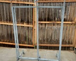 CLOTHES CLOTHING RACK GALVANIZED STEEL INDUSTRIAL BUSINESS GRADE COMMERC... - $40.49