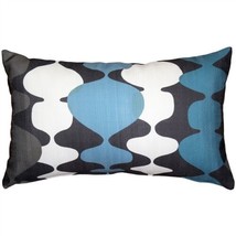Pillow Decor - Lava Lamp Charcoal Blue 12x20 Throw Pillow (PD2-0130-01-92) - £23.93 GBP