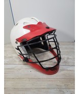 Cascade C PRO Lacrosse Helmet w/ Cage White Red Size S/M Face Guard - $34.27 CAD
