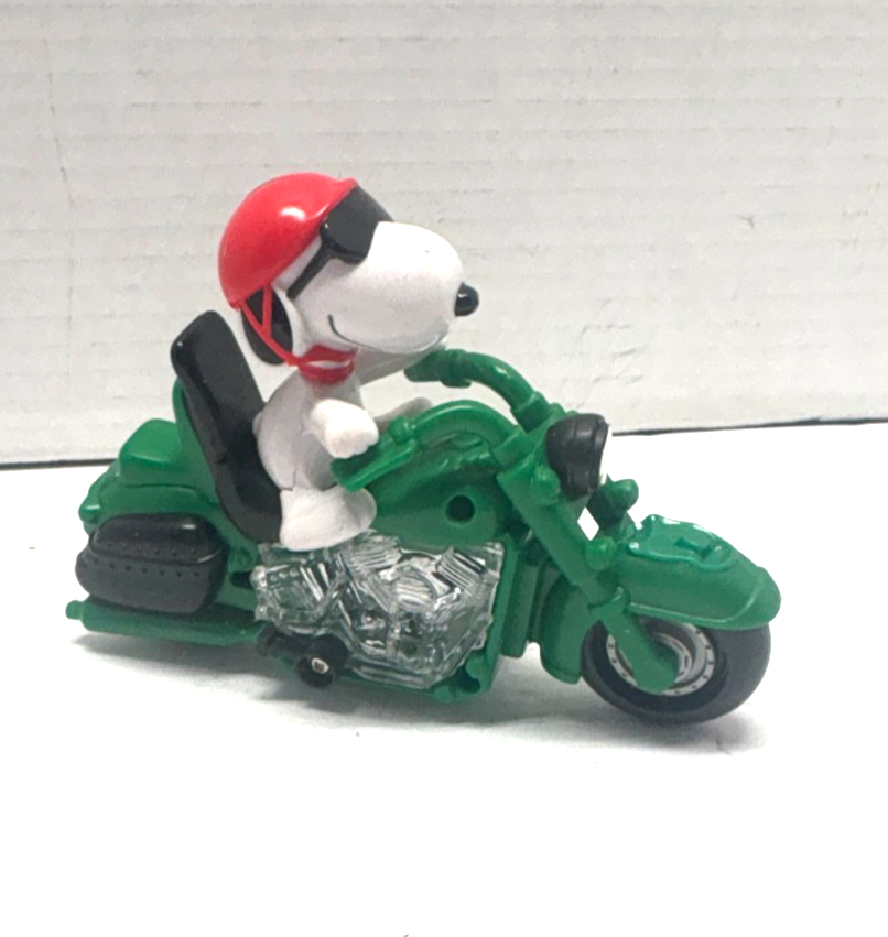 Galerie Snoopy Green Motorcycle Vintage Candy Dispenser - $7.92