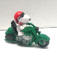 Galerie Snoopy Green Motorcycle Vintage Candy Dispenser - $7.92