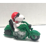 Galerie Snoopy Green Motorcycle Vintage Candy Dispenser - $7.92