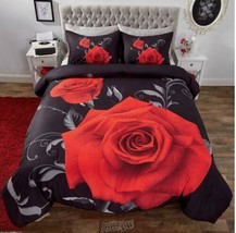 Photo Real Comforter Sets Full Queen Red Rose - €56,71 EUR