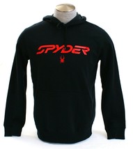 Spyder Signature Black Pullover Hooded Sweatshirt Hoodie Men&#39;s NWT - £62.84 GBP