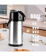 Airpot Coffee Carafe with Double Pump 84oz/2.5L, Stainless Steel Drink D... - €25,70 EUR