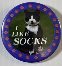 Presidential Campaign Button I Like Socks Bill Clinton First Cat Pin Pin... - $7.92