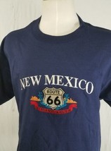 Get Your Kicks On Route 66 T Shirt Blue New Mexico Unisex Size Sm, Med - £10.08 GBP