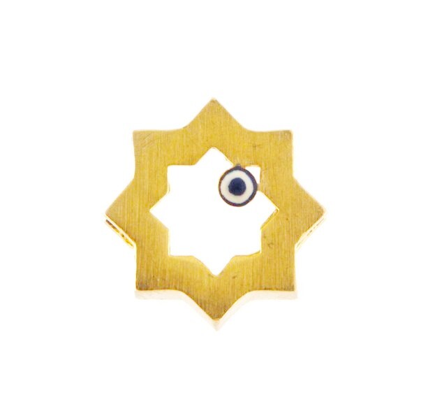 Star of david Unisex Charm 18kt Yellow Gold 485911 - $199.00