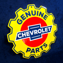 Chevrolet Parts Gear -*US Made* Embossed Metal Sign - Man Cave Garage Bar Décor - £15.11 GBP