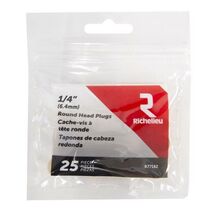 Richelieu Round Birch Head Plug 1/4 in. D X .25 in. L 25 pk Natural - $7.95