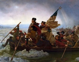 Print LEUTZE, Emanuel Washington Crossing the Delaware Giclee Canvas - £13.35 GBP