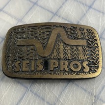 Seis Pros GPR Radar Survey Geologist Geophysicist Solid Brass Belt Buckle - $490.62 MXN
