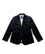 NWT J.Crew Petite Parke Blazer in Black Cotton Velvet Jacket 6P - £117.68 GBP