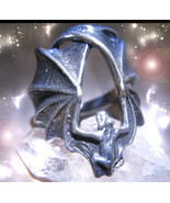 HAUNTED BAT RING THE MOST MAJESTIC VAMPIRE ENCHANTMENT HIGHEST LIGHT MAG... - $333.77