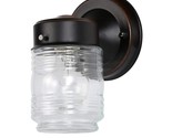 Design House 505198 Jelly Jar 1 Wall Light, Oil Rubbed Bronze, Brown - $24.99