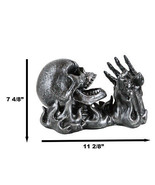Dead Rising Skull Hell&#39;s Booze Ghost Rider Flame Skeleton Wine Holder Fi... - £31.84 GBP