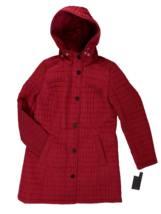 $220 Jones New York Womens Trench Code Quilted Buttoned Deep Red Size M - $65.55