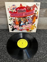 1968 Walt Disney&#39;s Merriest Songs Record 12&quot; Vinyl LP DQ-3510 Disneyland Records - £10.12 GBP