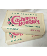 2X Vintage Cashmere Bouquet Classic Fragrance Mild Beauty Soap Bars 4.25... - $27.28 CAD