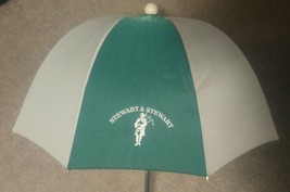 Stewart &amp; Stewart Green &amp; White Golf Bag Umbrella Telescoping Flex Top - $372.50 MXN