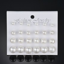 Modyle 12 pairs/set Simulated  Earrings For Women Jewelry Bijoux Brincos Pendien - £7.51 GBP