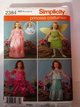 Simplicity 2384 Size 3-8 Child's Princess Costumes - $12.86