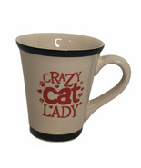 Coastline Imports Spots Diner Crazy Cat Lady Large Stoneware Coffee Cup Mug - $18.80