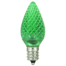 6 Pack Sunlite 80701-SU C7/3LED/0.4W/C/G/6PK LED Candelabra Based C7 Lamp Green - £27.08 GBP