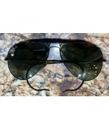 Vintage 1970&#39;s Era B&amp;L RAY-BAN Black Amber Outdoorsman Aviator Sunglasses - €59,76 EUR