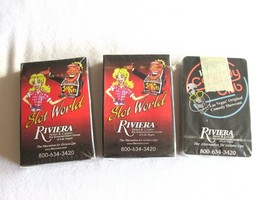 Riviera Las Vegas Casino Playing Cards Slot World Comedy Club New Lot 3 ... - $178.13 MXN