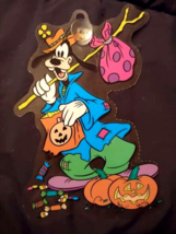 1990s Halloween Diecut Disney Goofy Trick or Treating Paper Magic Group Die Cut - £7.87 GBP