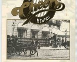 CHEERS Meet Me In Memphis Menu Where Everybody Knows Your Name 1998 - $17.82