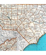 North Carolina North America Map 1935 United States 14 x 11&quot; Coast LGAD99 - £39.61 GBP