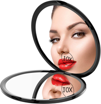 Gospire Pocket Makeup Mirror for Travel, 1X/10X Double Sided Magnifying Compact  - £11.18 GBP