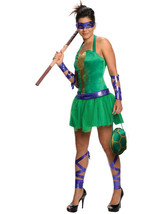 Secret Wishes Costume Teenage Mutant Ninja Turtles Donatello Adult Female, Green - £116.18 GBP