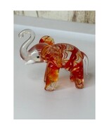 Lenox Glass Elephant Figurine Swirl Orange Red Clear Tail Collectible Art - $551.59 MXN Lenox Glass Elephant Figurine Swirl Orange Red Clear Tail Collectible Art - $551.59 MXN