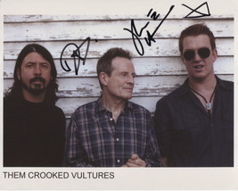 Them Crooked Vultures Dave Grohl Josh Homme SIGNED 8&quot; x 10&quot; Photo COA Guarantee - £202.98 GBP