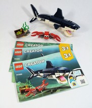 LEGO CREATOR #31088 DEEP SEA CREATURES SHARK 3 IN 1 100% COMPLETE RETIRED - £11.79 GBP