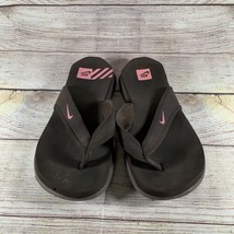 Nike Celso Sandals Womens Size 10 Brown Pink Comfort Thong Flip Flop Beach Pool - £19.63 GBP