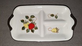 Vintage Strawberries Stoneware 4112 Made in Japan Serving Platter Plate Tray - £23.73 GBP
