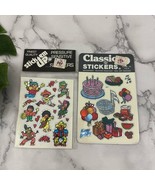 Vintage Stick Em Up Stickers Lot 2 New Birthday People Metallic Prism 80s - €30,58 EUR