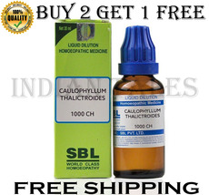 SBL Caulophyllum Thalictroides Dilution 1000 CH (30ml) Homeopathic Drop  - £15.17 GBP