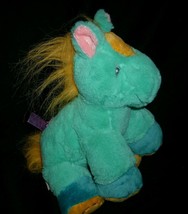 Dakin Premier Green Yellow Blue Horse Pony Stuffed Animal Plush Toy Baby Soft - £17.84 GBP